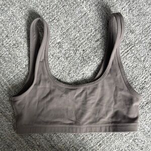 Aritzia Mini Bra Top Taupe